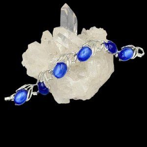 Vintage Lisner Blue Moon Glow Bracelet